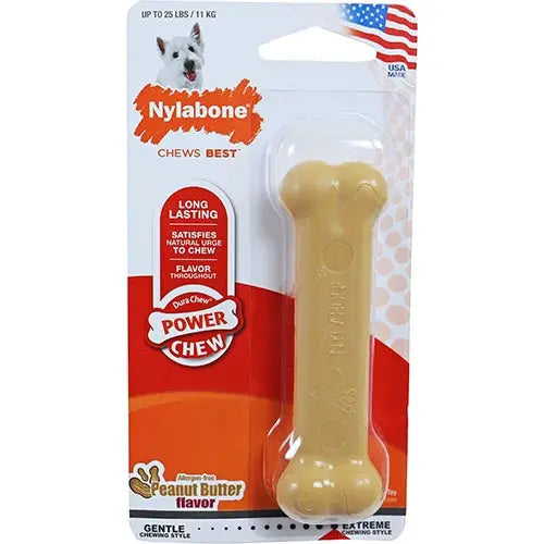 Nylabone dura chew harde bijters regular pindakaas Classies