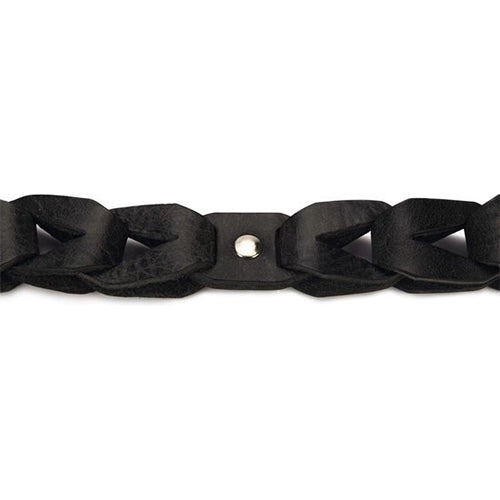 Beeztees Connex Leren Hondenhalsband - Zwart -Nekomtrek tussen 37-40 cm - 45 cm x 20 mm Classies