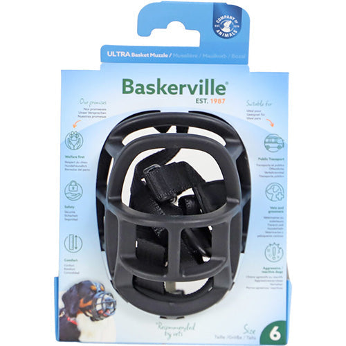 Company of Animals Baskerville Ultra Muzzle Muilkorf/Muilband - Verkrijgbaar in 6 maten Classies