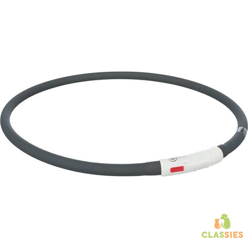 Trixie Halsband Hond Usb Flash Light Lichtgevend Oplaadbaar Zwart 70 CM Classies