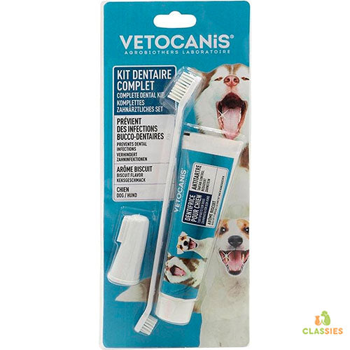 Tandenborstel kit voor honden - anti plak