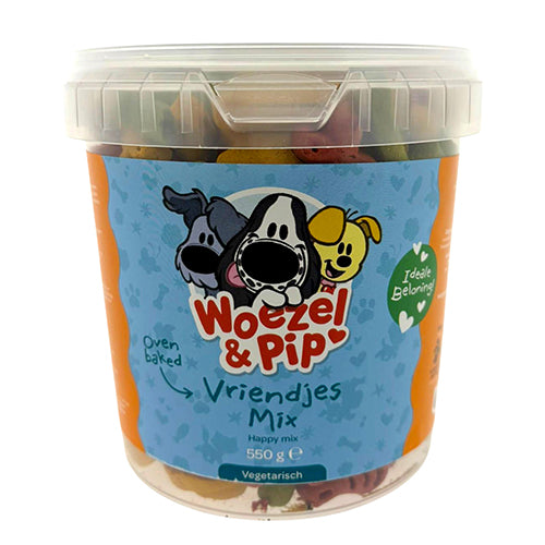 Woezel & Pip vriendjes mix koekjes in pot 550 gram