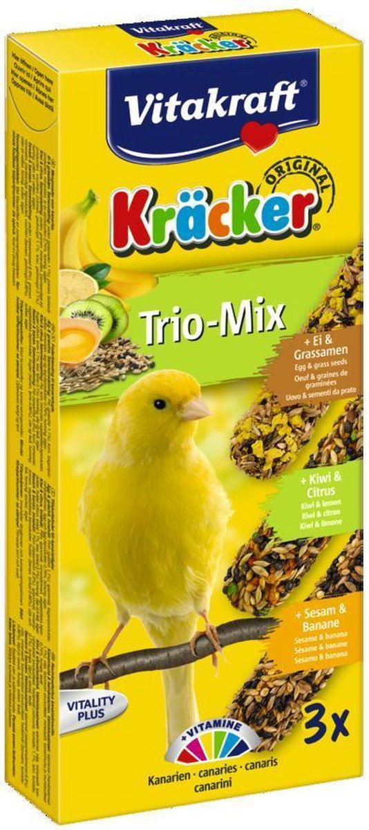 Vitakraft Kanarie Kracker - Sinaasappel & Sesam & Kiwi Classies