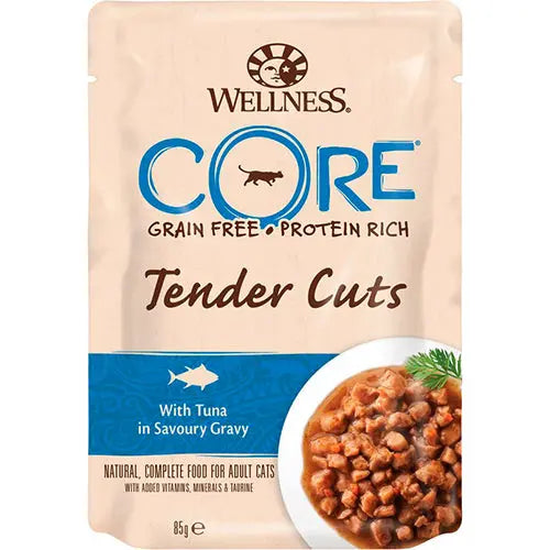 Wellness Core kattenvoeding - natvoer in zakje - 1 x 85 gram Classies