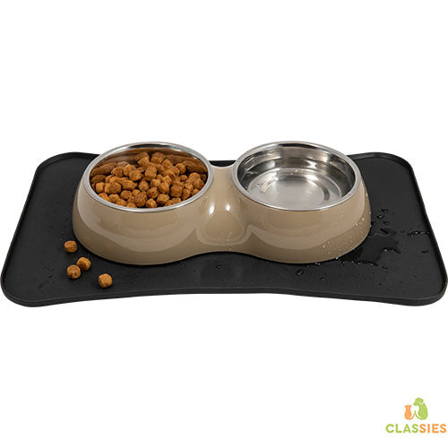 Jack and Vanilla rubberen mat zwart - beige