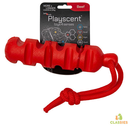 Jack and Vanilla Playscent dummy met bacon - runds - of kipsmaak - 24 cm