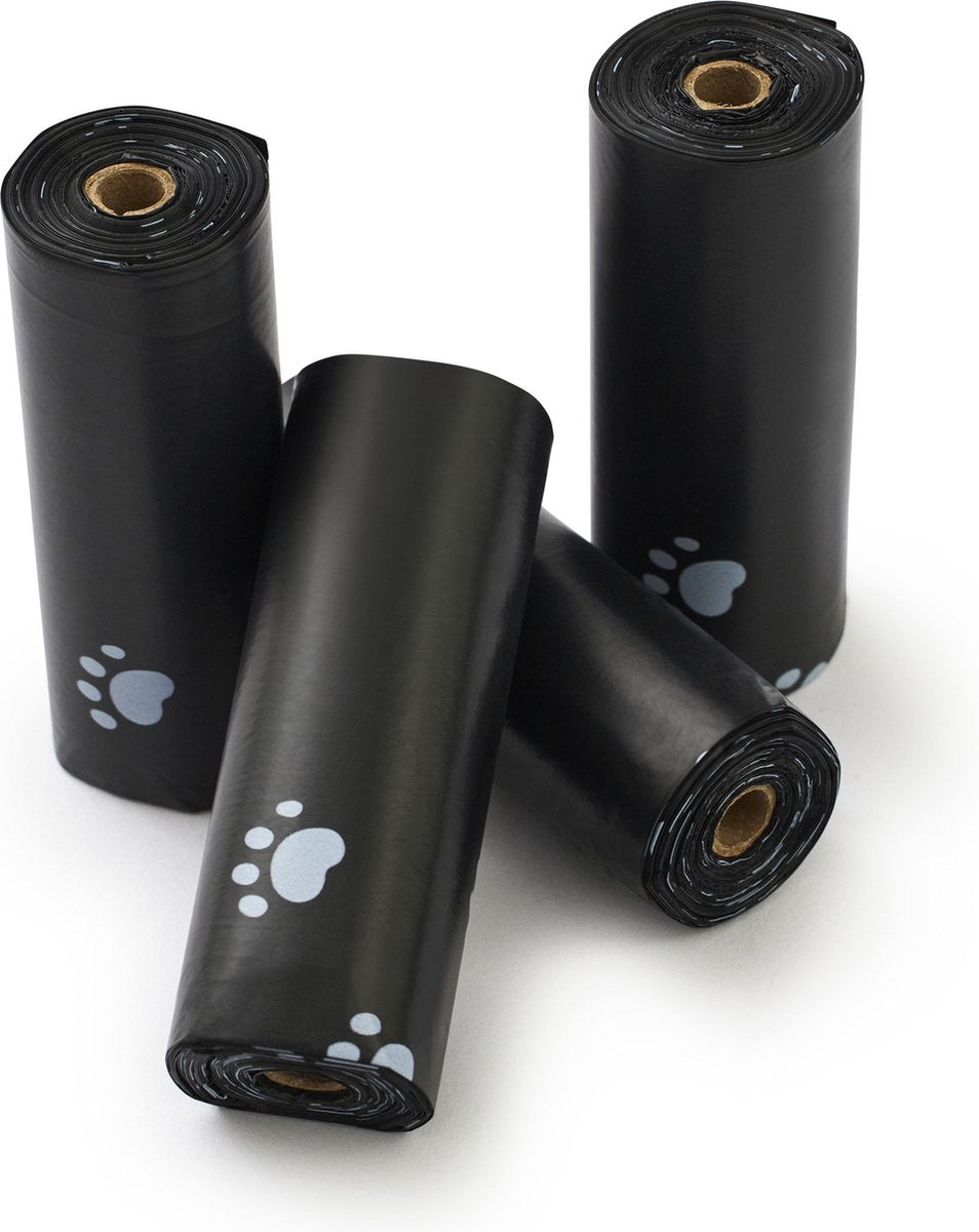 Rotho Biala - Hygienebeutel - Schwarz - 4 Rollen à 16 Stück