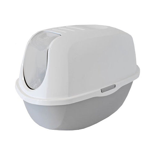 Kattenbak Smart Cat - Lichtgrijs Wit Classies