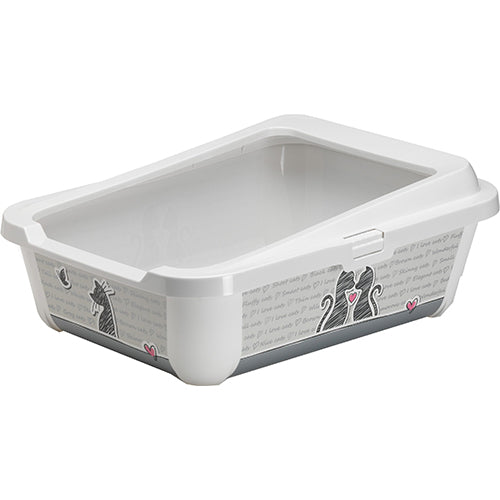 Moderna Trendy Cat Open - Grijs - Kattenbak - 50.5 x 38.5 x 18 cm