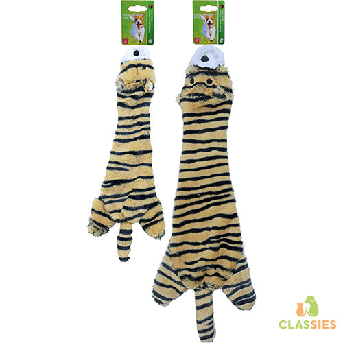 Knuffel platte pluche Tijger 2 maten Classies
