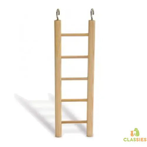 Beeztees Houten vogel ladder met 6 treden - 28 cm Classies