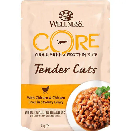 Wellness Core kattenvoeding - natvoer in zakje - 1 x 85 gram Classies