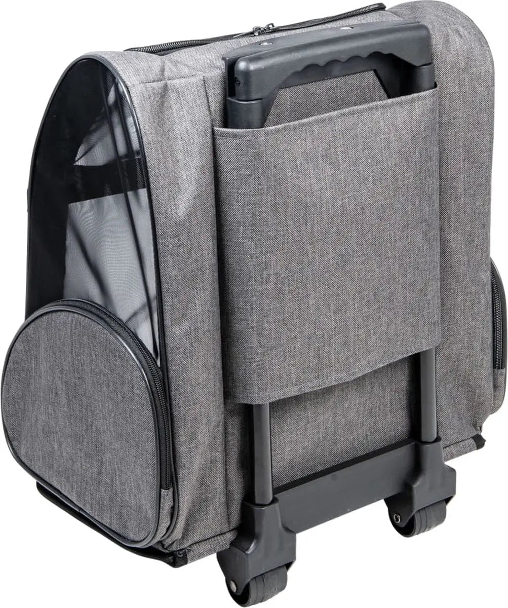 Jack and Vanilla trolley draagtas 40 x 26 x 40 cm grijs-zwart Classies