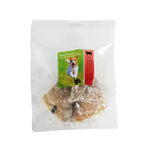 Natuurlijke Snack Kalfshoefjes 3 Stuks - Verkrijgbaar in Natuur, Gevuld met schapenvet of Gevuld met druivensuiker Classies