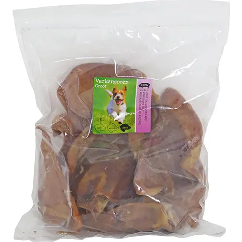 Boon Natuurlijke Snack Varken - Varkensoren Groot per 3, 9 of 25 stuks Classies