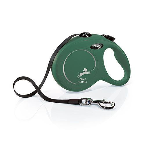 Flexi rollijn classic tape - olijf groen S - M - L - 5 meter
