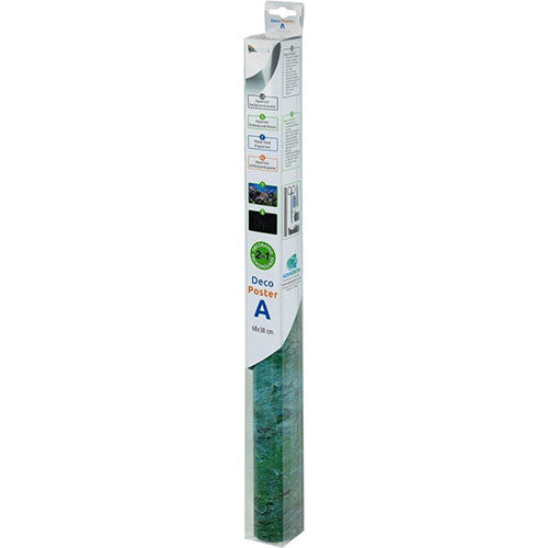 SuperFish Deco Poster 2 zijdes - Rots / Plant - Aquariumposter - 120X49 cm Classies