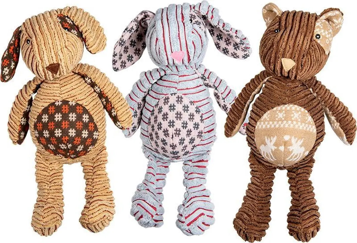 Jack And Vanilla VELVETIES Konijn-Hond-Beer Hondenspeelgoed Multi - 41 cm Classies