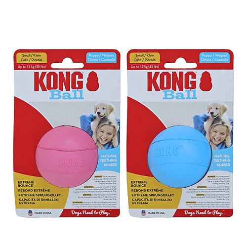 Kong hond Puppy Ball met gat, small. (Ø 6 cm) Classies