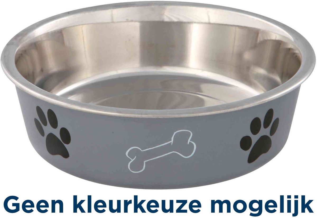 Trixie Voerbak RVS/Kunststof - Assorti - 17 cm - 800 ml Classies
