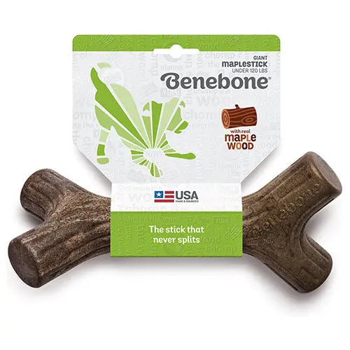 Benebone knaagspeelgoed Maplestick in 5 maten Esdoornhout Classies
