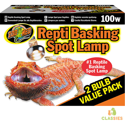 Zoomed basking spot lamp value pack 2x - 40 - 60 - 100 watt Classies