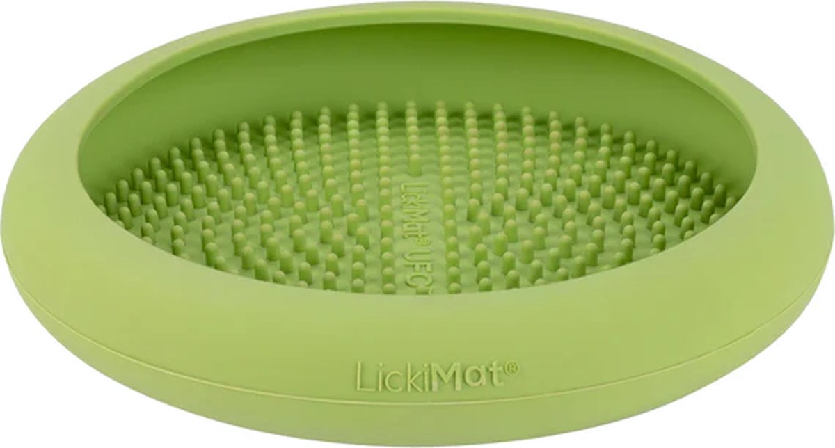 LickiMat UFO - Likmat / Anti-schrok / Slowfeeder - Groen - 20 cm