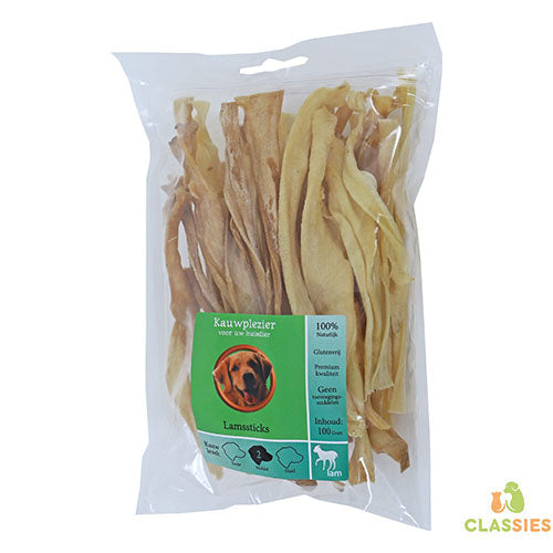 Boon Natuurlijke Snack Lam - Lamssticks - 100 gram Classies