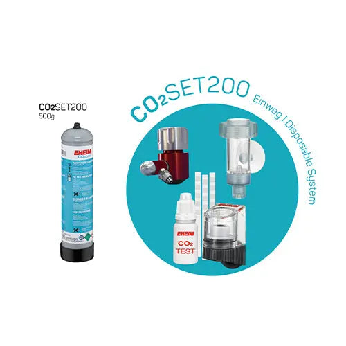 Eheim Co2 Set 200 Wegwerp Co2-Fles - 500 gr Classies