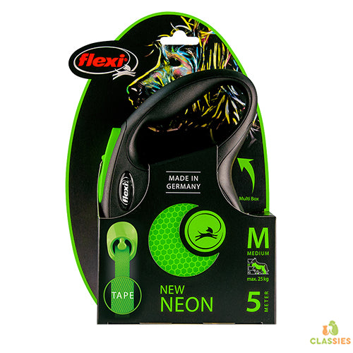 Flexi ruban rétractable flashy New néon - réfléchissant