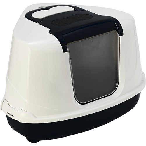 Moderna Flipcorner Katzentoilette - Ecktoilette - 55,7 x 45,1 x 38,2 cm