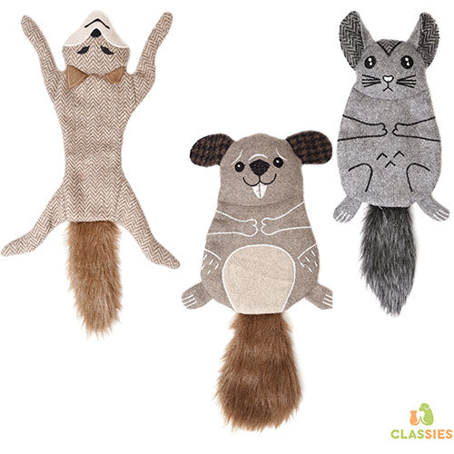 Jack and Vanilla Forest fluff knuffel - Chincilla - Bever - Coyote 35 cm