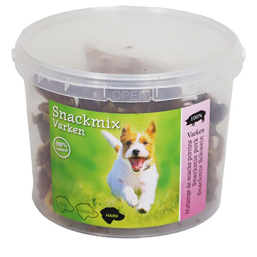 Natürlicher Snack-Mix im 500-Gramm-Eimer – Auswahl aus Huhn, Rind, Schwein oder Ente