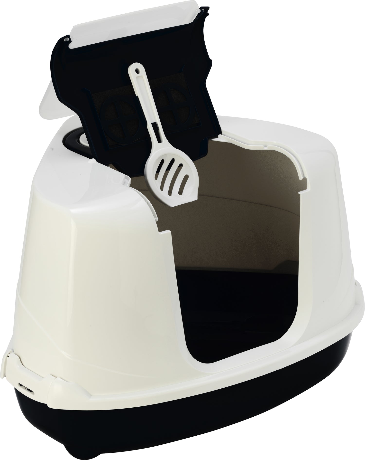 Moderna Flipcorner Katzentoilette - Ecktoilette - 55,7 x 45,1 x 38,2 cm