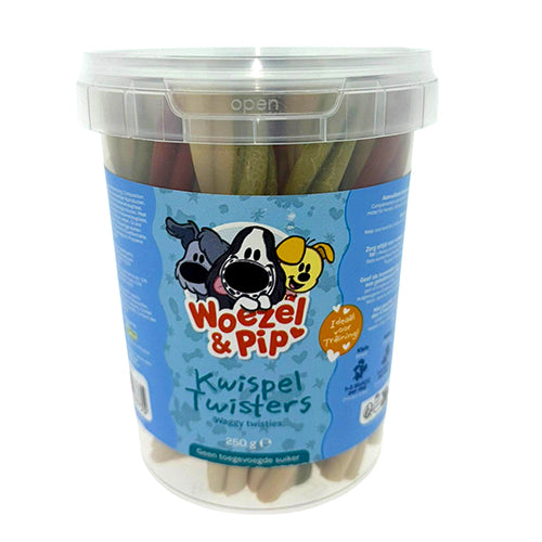 Woezel & Pip kwispel twisters mix in pot 250 gram