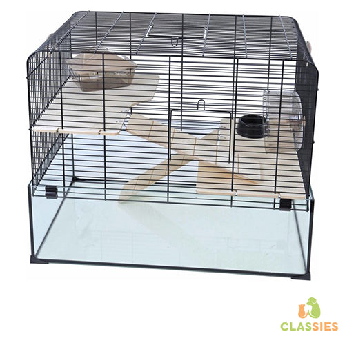 Boon Interzoo Hamsterkooi Vision 58 Zwart 58,5 x 38 x 47 cm Classies