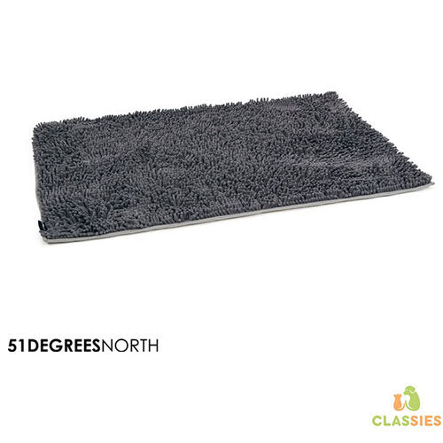 51 Degrees North Clean&Dry Benchmat - Grijs - Maat XL: 104x68 cm