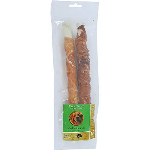 Gedraaide Buffelhuidstick met Kip - Verschillende lengtes Classies