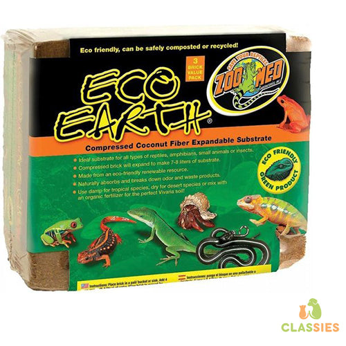 Zoo Med brick geperste kokos vezel