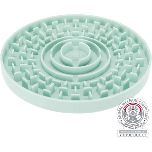 Trixie Junior Anti Schrokbak - Likplaat - Mintgroen - 21X21 cm Classies