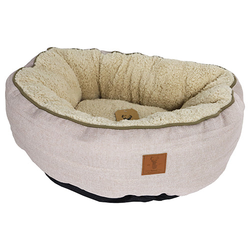 Boony Est1941 hondenmand Floof highland Sand Beige Classies
