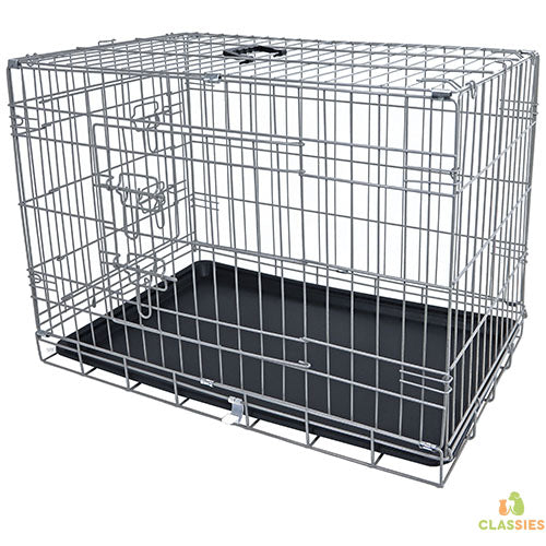 Hundebox - Drahtkäfig - Farbe Taupe - 2 Türen - verschiedene Größen