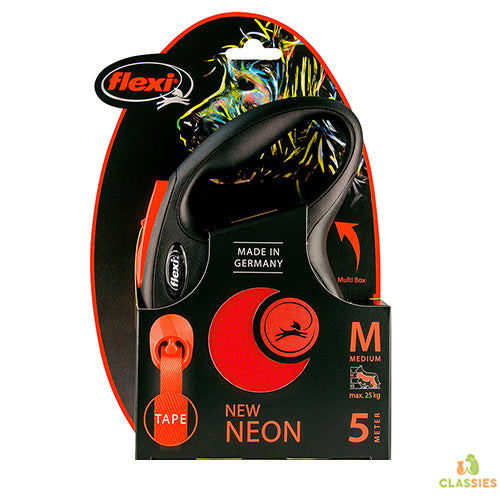 Flexi ruban rétractable flashy New néon - réfléchissant