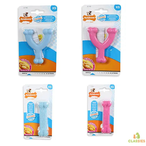 Nylabone Puppy dental wishbone of bot xs kip Classies