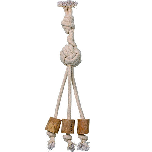 Quapas! - Hundespielzeug - Coffeewood Tripple - Maße: 46x12x6 cm