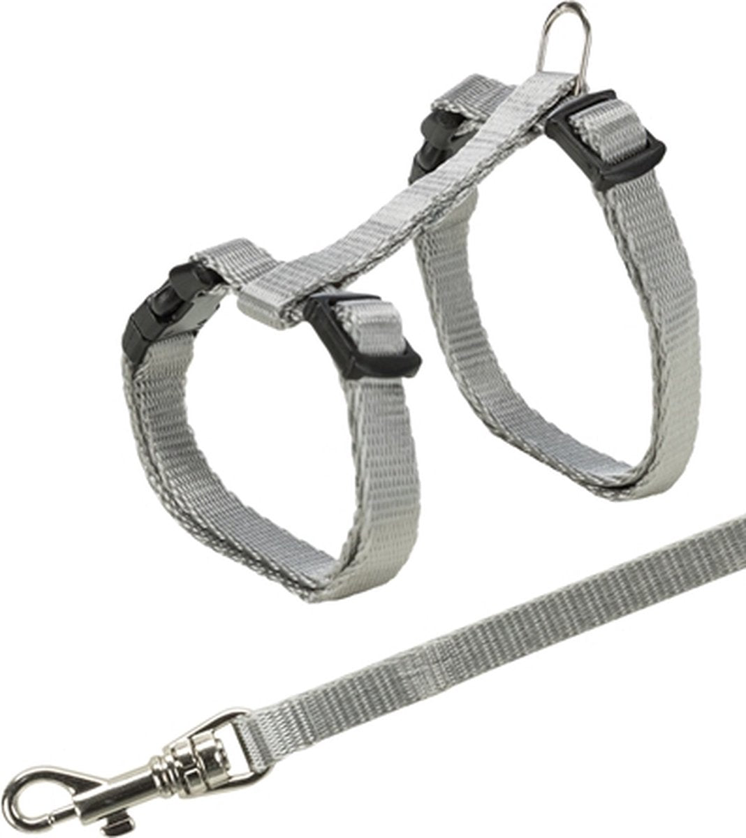Trixie Tuig Voor Kat Met Riem - Dierentuigje - Assorti - 19-31 cm / 1,20 m x 8 mm Classies