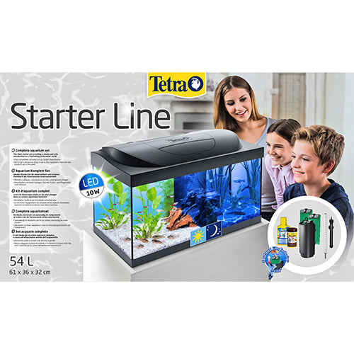 Tetra Aquarium Starter Set - 54 liter - 60 x 30 x 30 cm - Zwart of Wit Classies