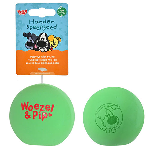 Woezel & Pip Hondenspeelgoed - Latex Bal 7,5 cm - Verkrijgbaar in 4 kleuren