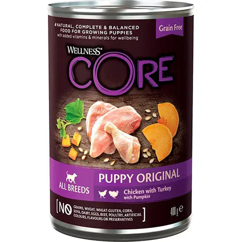 Wellness Core graanvrij - blikvoer - natvoer 400 gram Classies