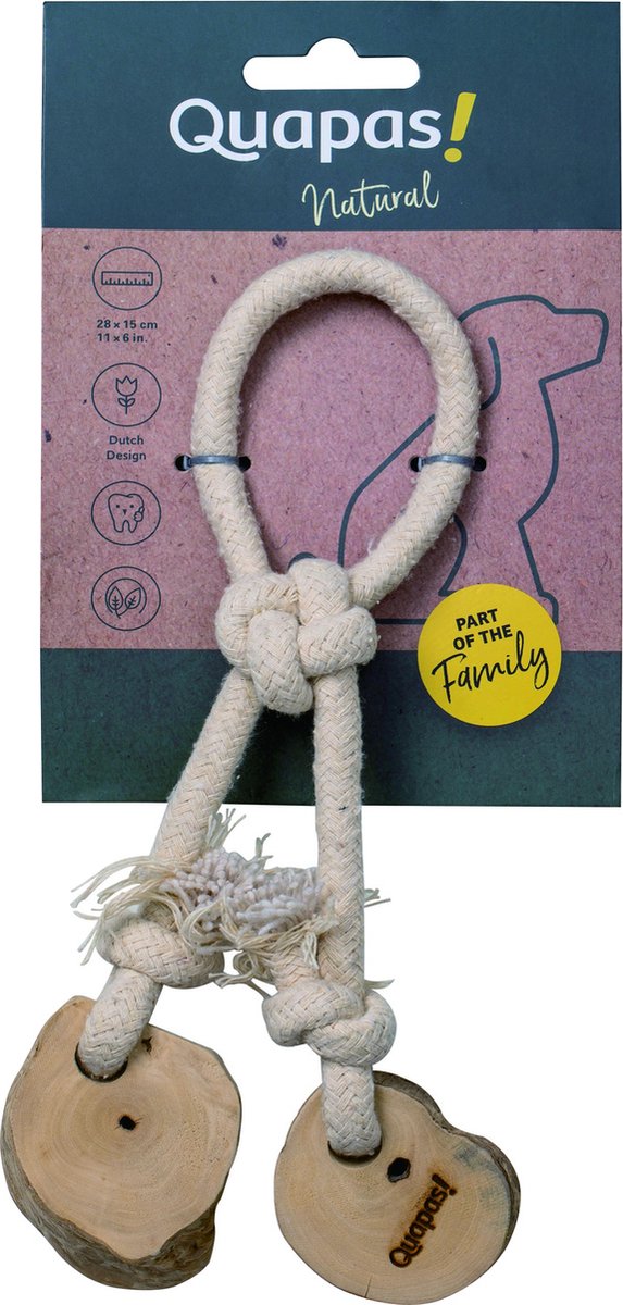 Quapas! - Hundespielzeug - Coffeewood Bouncy - 28x11x4 cm